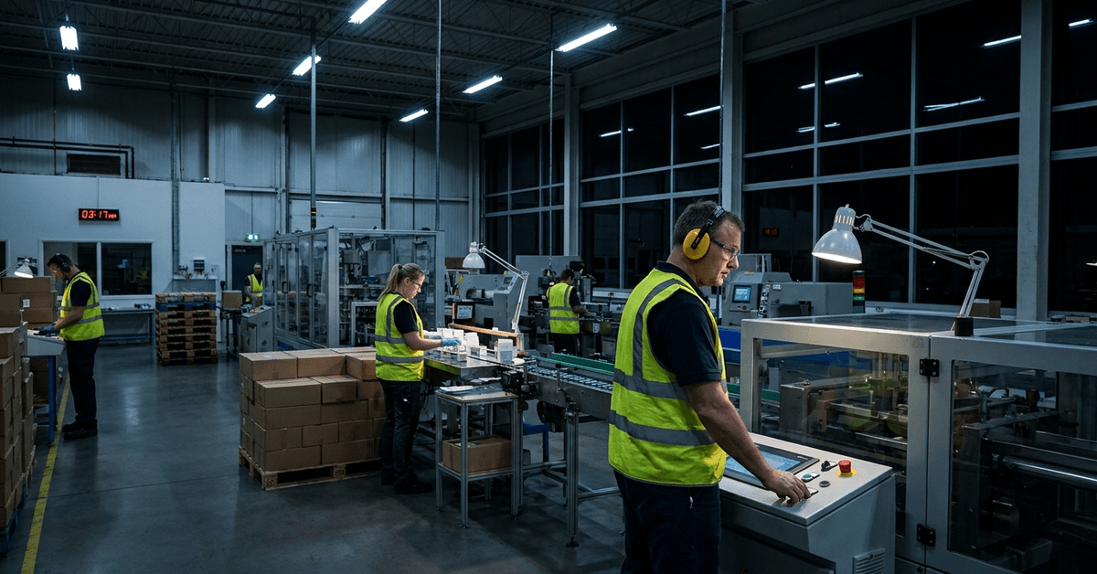 Empleos en fábricas en el turno de noche en Estados Unidos: mejor salario, horarios flexibles y grandes oportunidades