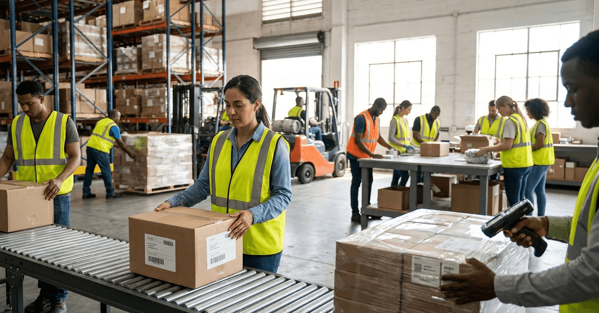 Abriendo puertas en trabajos de clasificación y empaquetado de productos