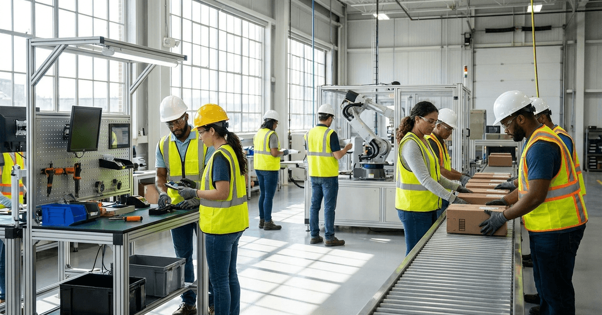 Empleos generales en manufactura en Estados Unidos: carreras estables y amplias oportunidades de ingreso