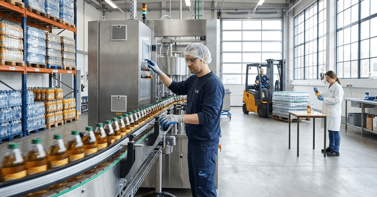 Trabajos en fábricas de bebidas: puestos en envasado y producción